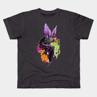 Batty Vibes - Trippy Goth Art Kids T-Shirt